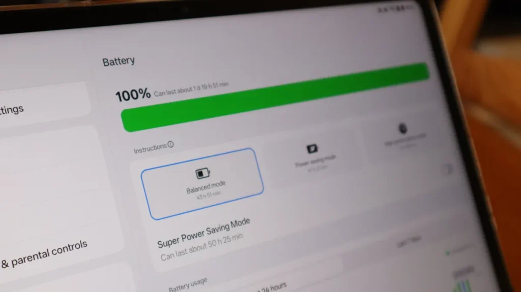 OnePlus Pad Go 2 battery