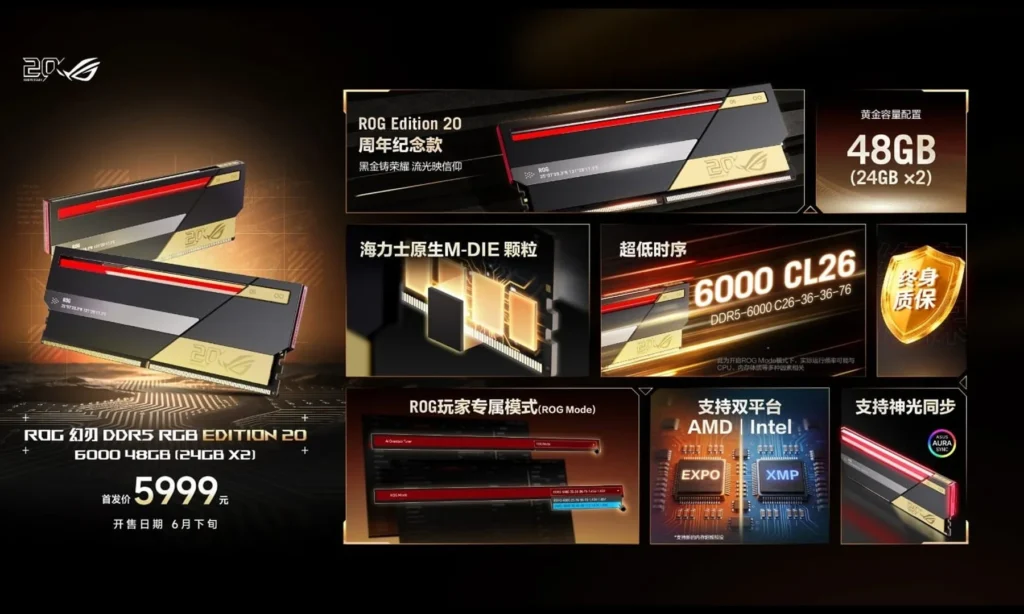 ASUS ROG DDR5 RGB Edition 20