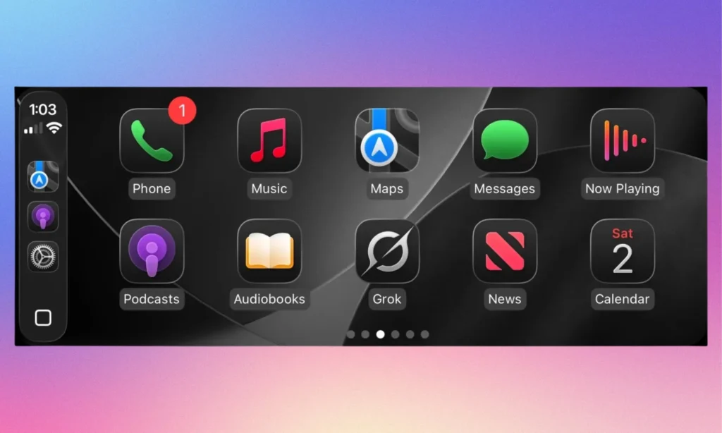 Grok CarPlay support..