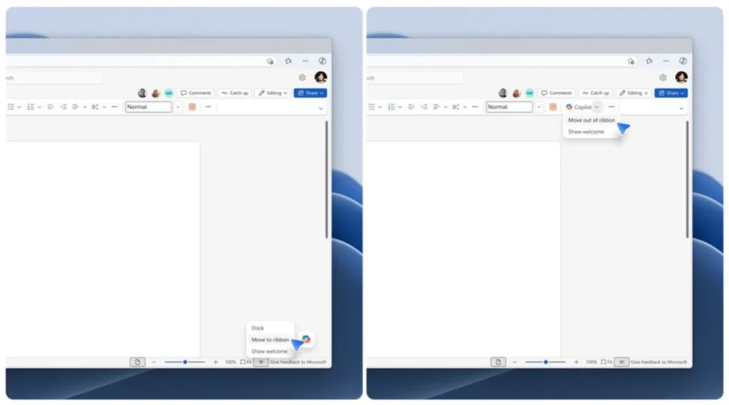 Microsoft Copilot Dynamic Action Button