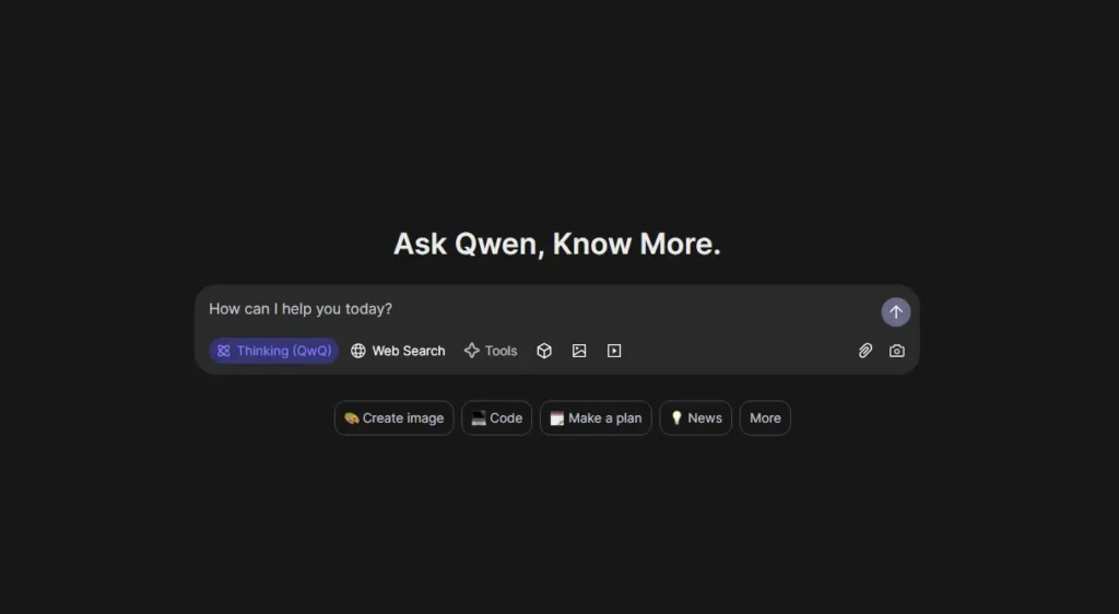 Qwen AI screenshot
