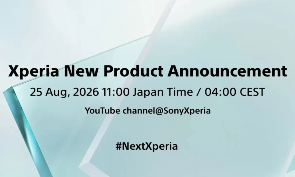 Sony Xperia new product announcement
