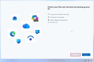 Windows 11 OneDrive backup opt out