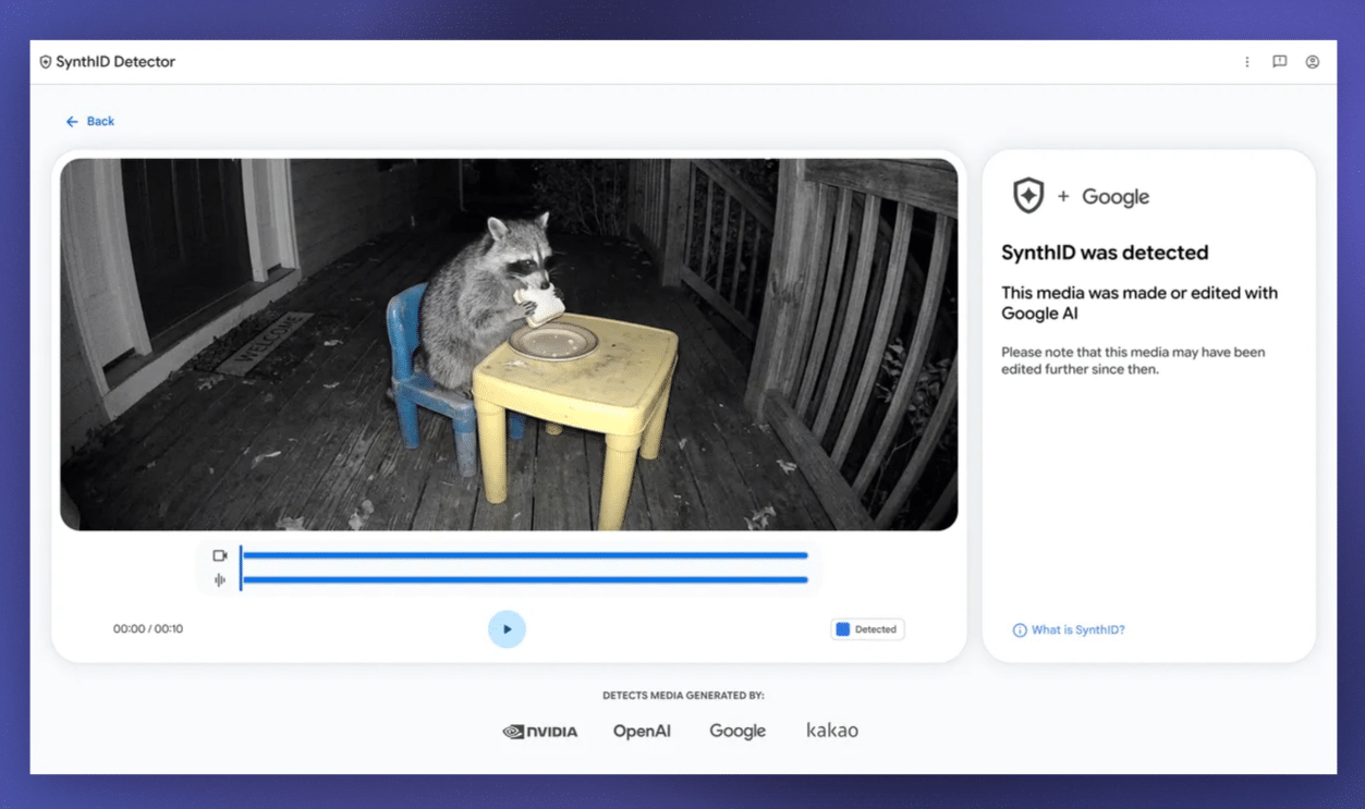 Google SynthID Detector