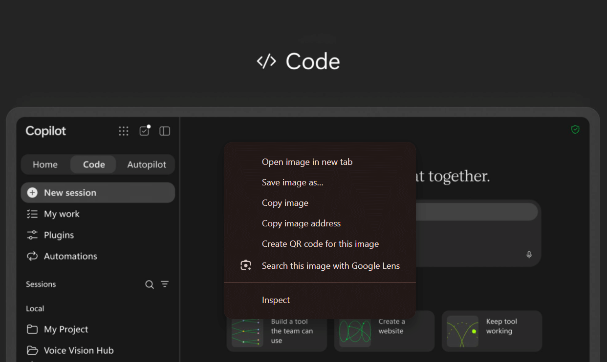 Microsoft Copilot Code